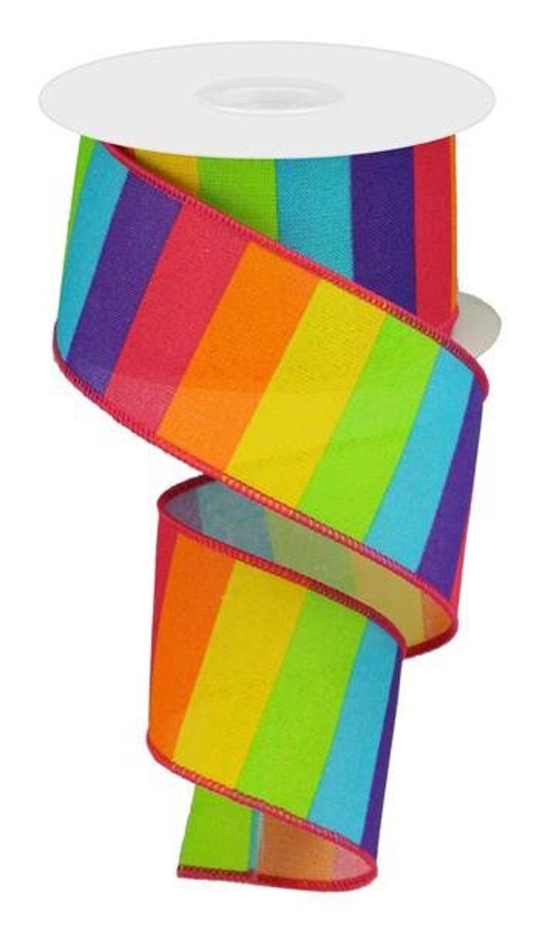 Ships Free Over 35 in US - Rainbow Horizontal Stripe Canvas Wired Edge ...