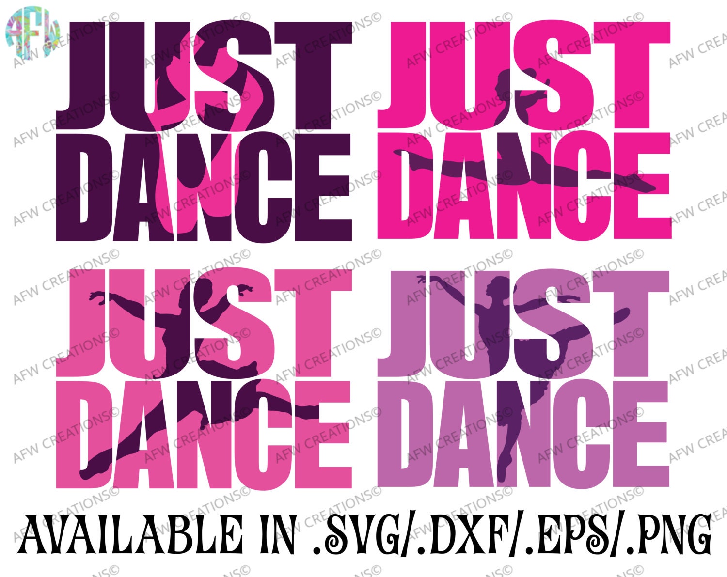 Digital Cut File Just Dance Bundle SVG DXF EPS Dancer | Etsy