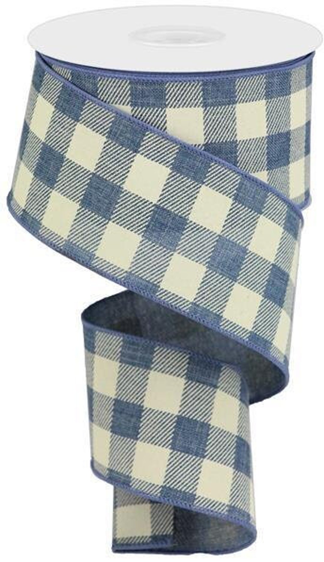 Ships Free Over 35 in US - Plaid Check Wired Edge Ribbon - 10 Yards ...