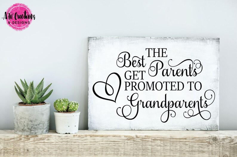 Download The best parents get promoted SVG DXF EPS Cut File Mom | Etsy