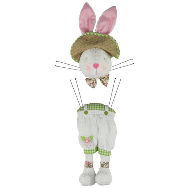 Ships Free Over 35 in US - 29" Plush Easter Bunny Boy Wreath Decor Kit - HE7191