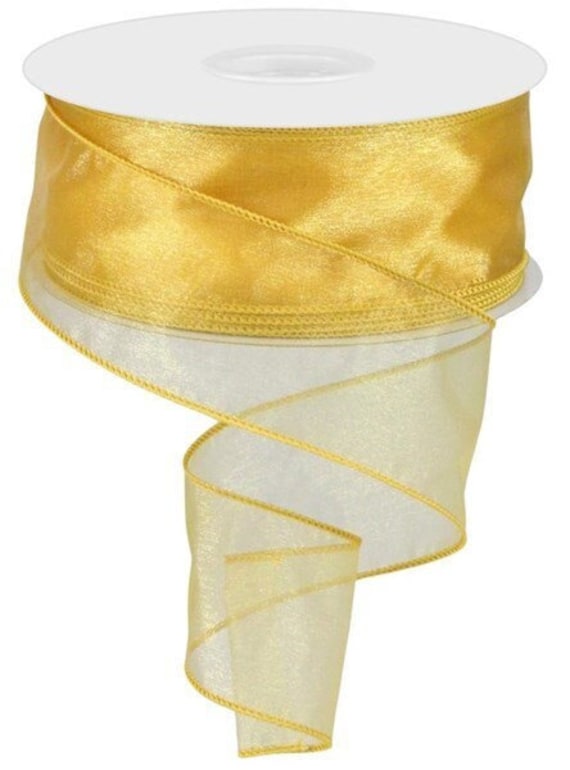 Ships Free Over 35 in US - Sheer Organza Wired Ribbon, 2.5