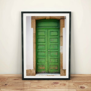 Green Door Wall Art Print, Portugal Wall Art Print, Printable Wall Art, Home Decor Portugal, Portugal Art Print, Printable Poster Door