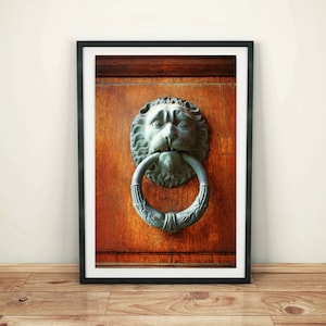 Lion Wall Art Print, Printable Lion Art, Printable Poster Lion, Italy Lion Print, Italy Wall Art Print, Italy Wall Decor, Digital Download