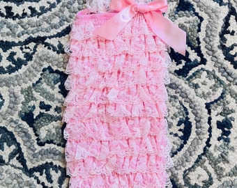 Baby Pink Romper (Sizes Newborn-3T)