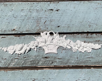 ROSES BOUQUET Furniture Appliqués Rose vines swags French decor Architectural onlays FLEXIBLE