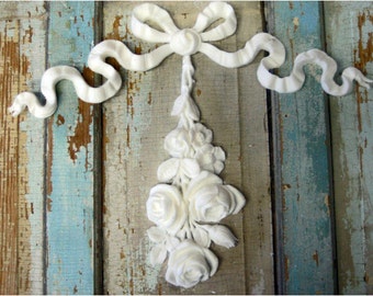 Roses French Drop Furniture Appliques Onlays Architectural LRG Mouldings FLEXIBLE