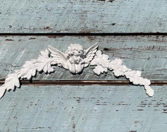 Angel Wings Cherubs Floral  Furniture Appliques Onlays mouldings FLEXIBLE!