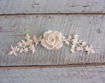 Rose Center FURNITURE APPLIQUES Flexible / Paintable/  Furniture Moldings Onlays Architectural moldings carvings USA