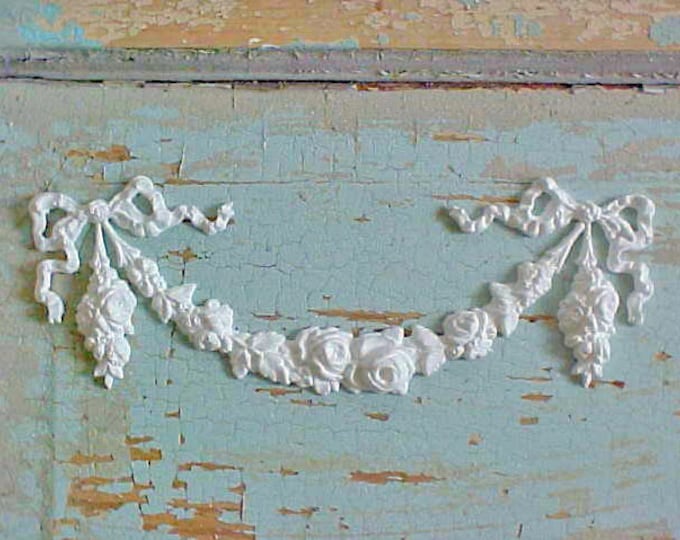 Shabby Chc Rose Floral Swags Drops Furnture Applques Onlays