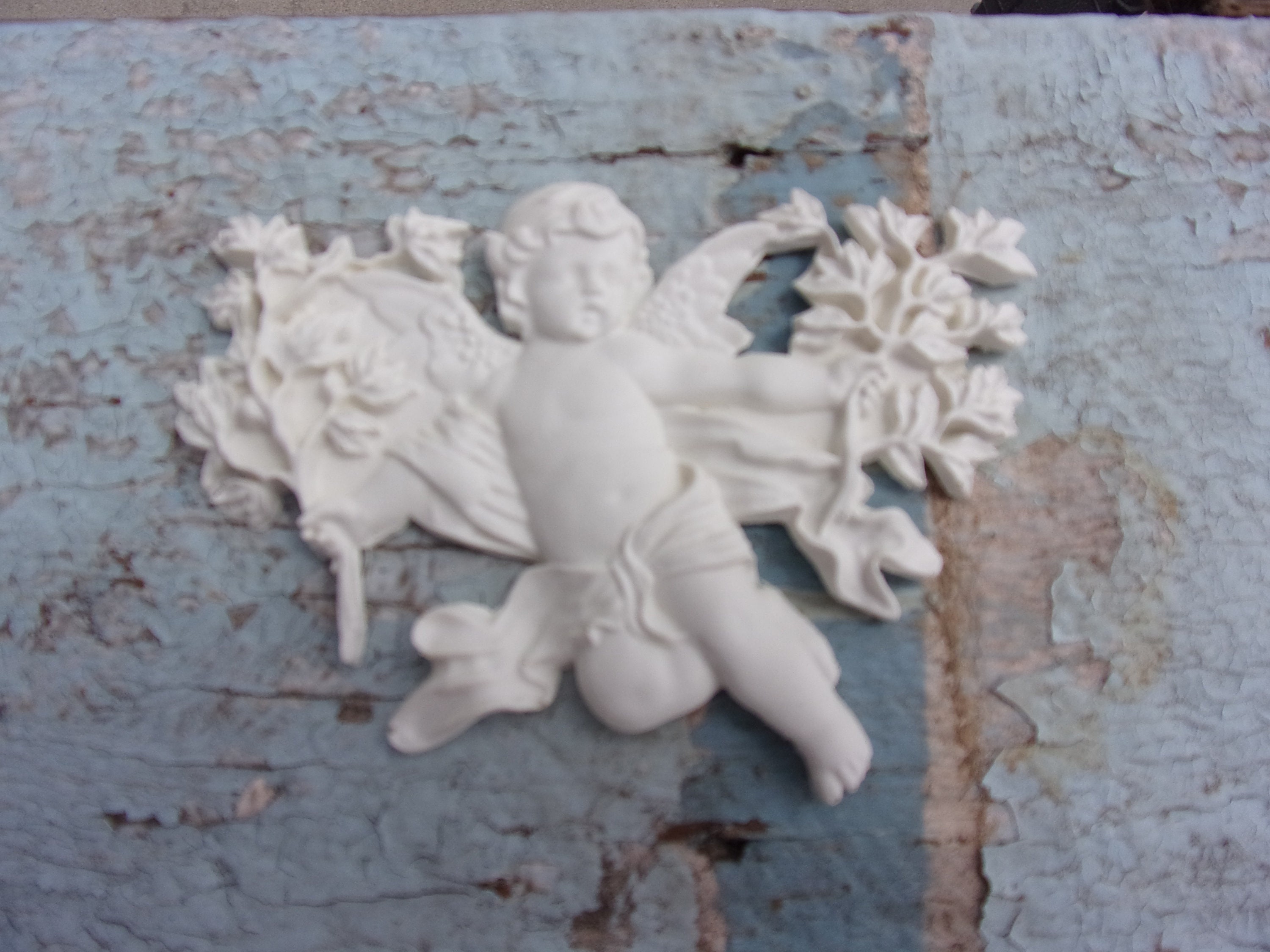 DIY shabby chic appliques furniture appliques angels architectural mouldings 