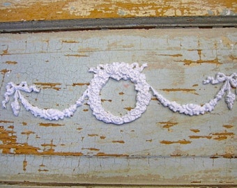 Shabby Chic Wreath with Roses and Swags