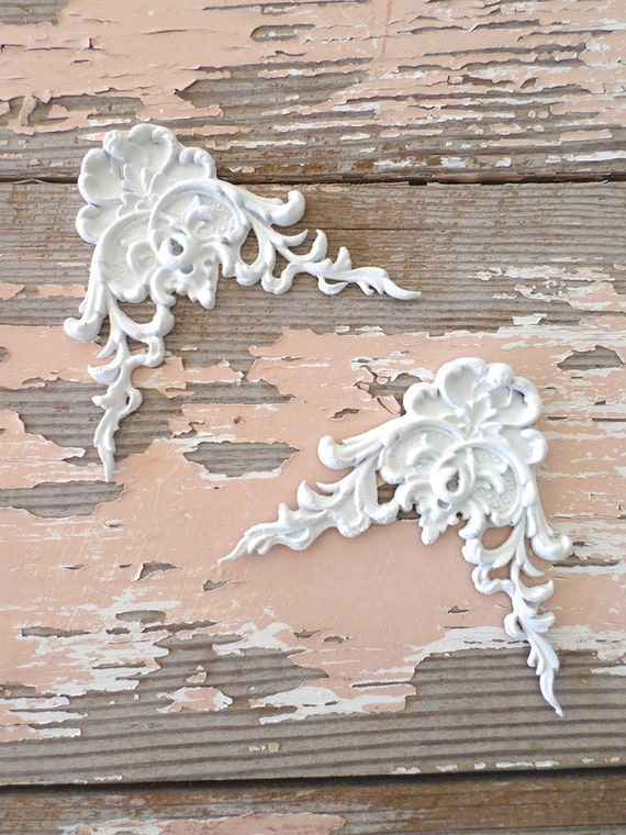 Shabby Chic Furniture Appliques Onlay Mouldings Architectural Etsy