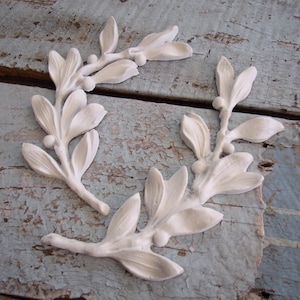 FURNITURE APPLIQUES Shabby Chic Rose Vines  Furniture Onlays Mouldings / Olive leaves Architectural Furniture Ornaments Crafts