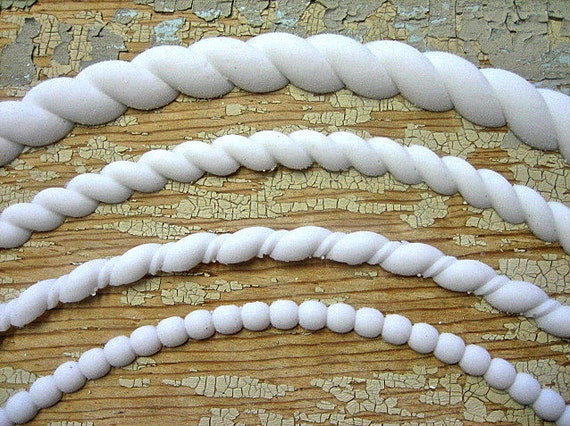Furniture Moulding FLEXIBLE Beading Rope mouldings Architectural moulding Resin NO HEAT needed