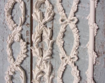 FURNITURE Mouldings Appliques FLEXIBLE Floral Architectural Moulding Trims Onlays