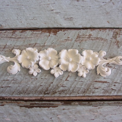 Shabby Chic Rose / Floral Center FURNITURE APPLIQUES Etsy