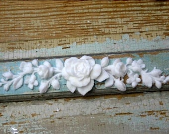 Shabby Chic Rose furniture Appliques Vintage Antique hardware. Resin Flexible 100s of Style to choose from!