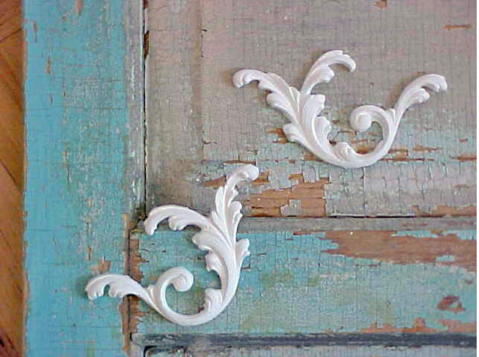 Shabby Chic FURNITURE APPLIQUES Flexible Onlays Architectural Etsy