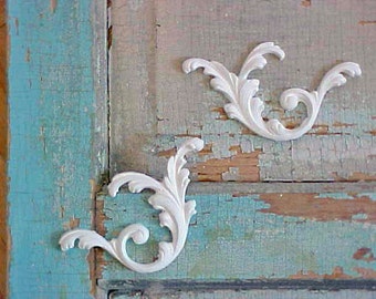 Floral Scrolls FURNITURE APPLIQUES Flexible Onlays Architectural Trims