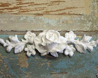 Furniture Appliques Roses Vines Shabby chic style Onlays Mouldings Trims
