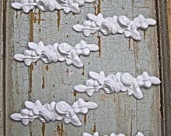 Rose centers Furniture Appliqués Architectural Onlays mouldings 6 pcs FLEXIBLE!