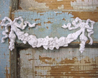Floral Swag Furniture Applique Onlays trims Mouldings Flexible Architectural onlays