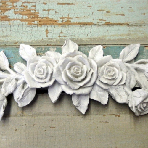 Shabby Chc Rose Floral Swags Drops Furnture Applques Onlays