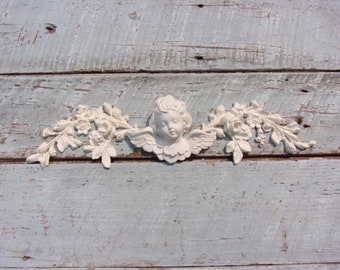 ANGEL Wings Cherubs Furniture Appliques Rose Bouquet Furniture Onlays Architectural mouldings Wedding decor