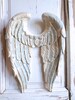 Angel Wings Shabby chic Vintage Finish Wall Decor - French Blue - NEW!  Furniture Appliques 