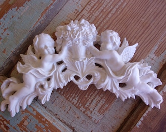 Angel Wings Cherubs Roses Bouquet Furniture Appliques Onlays Mouldings