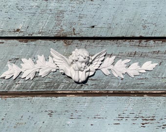 Angel Wings Cherubs Floral Center Furniture Appliques Onlays mouldings FLEXIBLE!