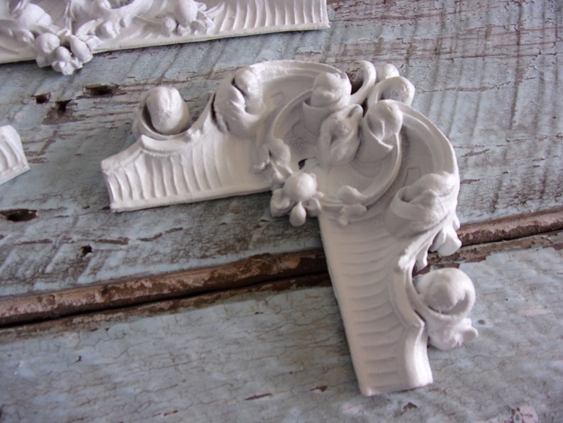 FURNITURE APPLIQUES Shabby Chic French Corners Pair Etsy