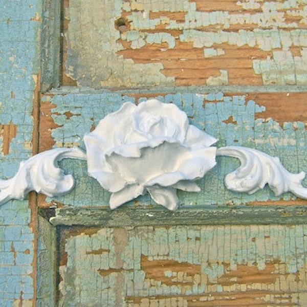 Shabby Chic Rose Center Furniture Appliques