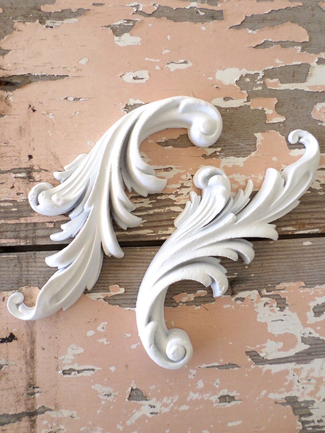 Shabby Chic Furniture Appliques Onlays FLEXIBLE 2 PC Etsy
