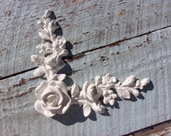 Rose Vines Corners Furniture Appliques Onlay Mouldings Architectural FLEXIBLE !