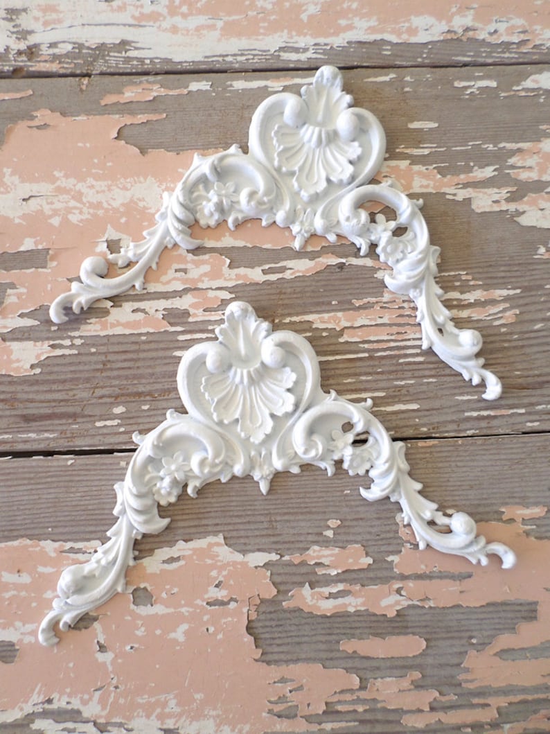 Shabby Chic Furniture Appliques Moldings Onlays Antique Etsy Canada