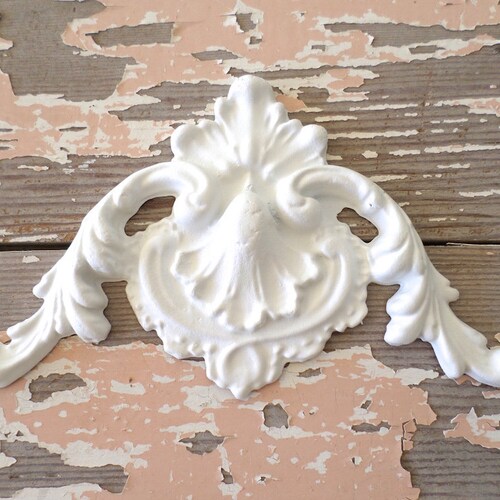 Shabby Chic Architectural FURNITURE APPLIQUES Carved Corner Etsy