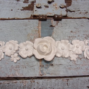Furniture Onlays Appliques Shabby Chic Angel wings Furniture Moldings Roses Garland Shabby Chic Roses Center