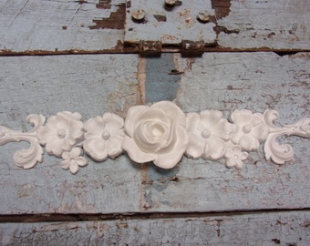 Furniture Onlays Appliques Shabby Chic Angel wings Furniture Moldings Roses Garland Shabby Chic Roses Center