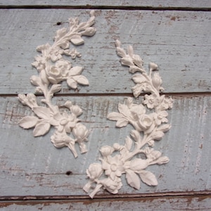 Roses Vines FURNITURE APPLIQUES  Roses Lrg Vines Furniture Onlays Mouldings Architectural Furniture Decorations FLEXIBLE!