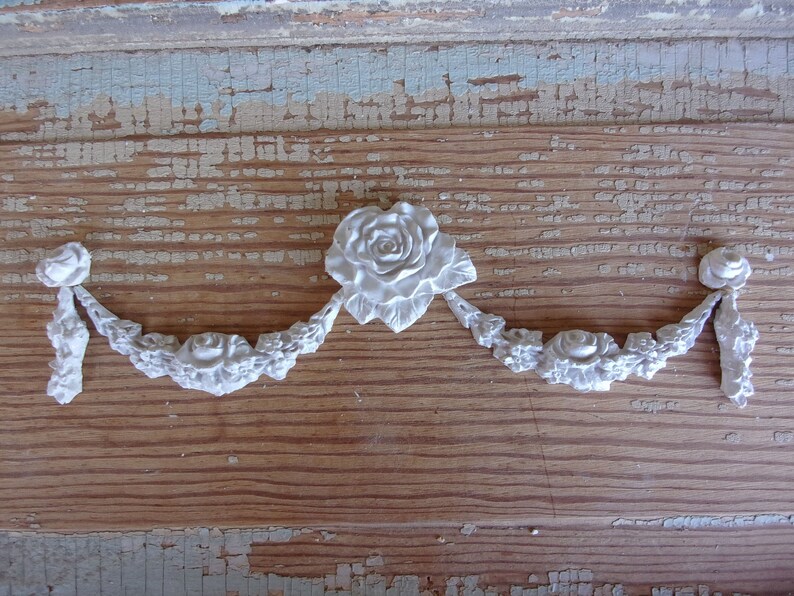 Shabby Chic Roses Furniture Appliques Rose Swags Etsy