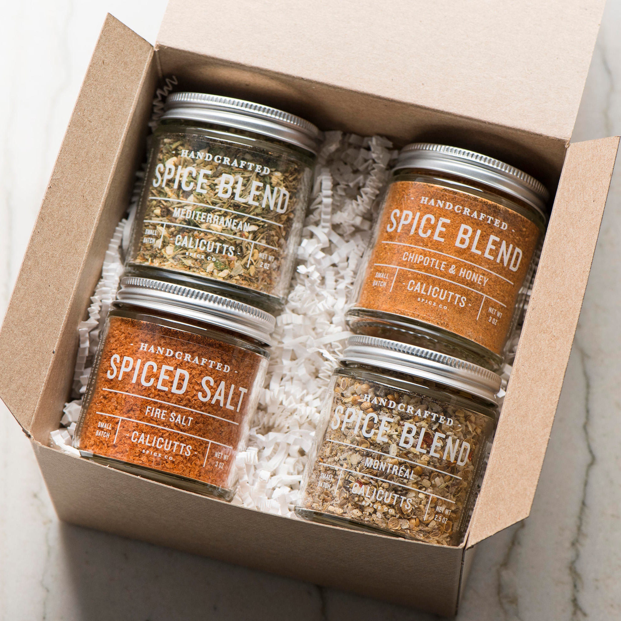 Handcrafted Spice Blends Gift Box 4 Jars of Spice Blends Etsy