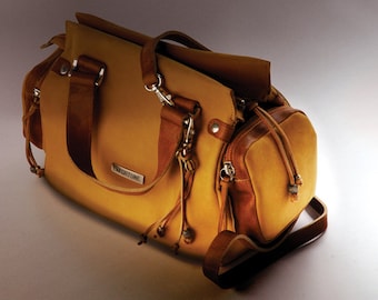 Handgefertigte Luxus Lederhandtasche • Fida