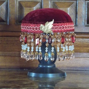 Vintage Style Pincushion - Antique Pincushion -  Pincushion - Victorian Pincushion - Gift for Quilter - Seamstress Gift - Hat Pin
