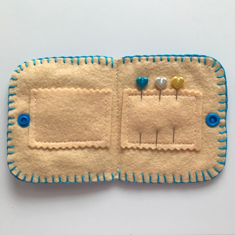 French Garden DIY Felt Needle Case Kit Needle Book Kit Etsy