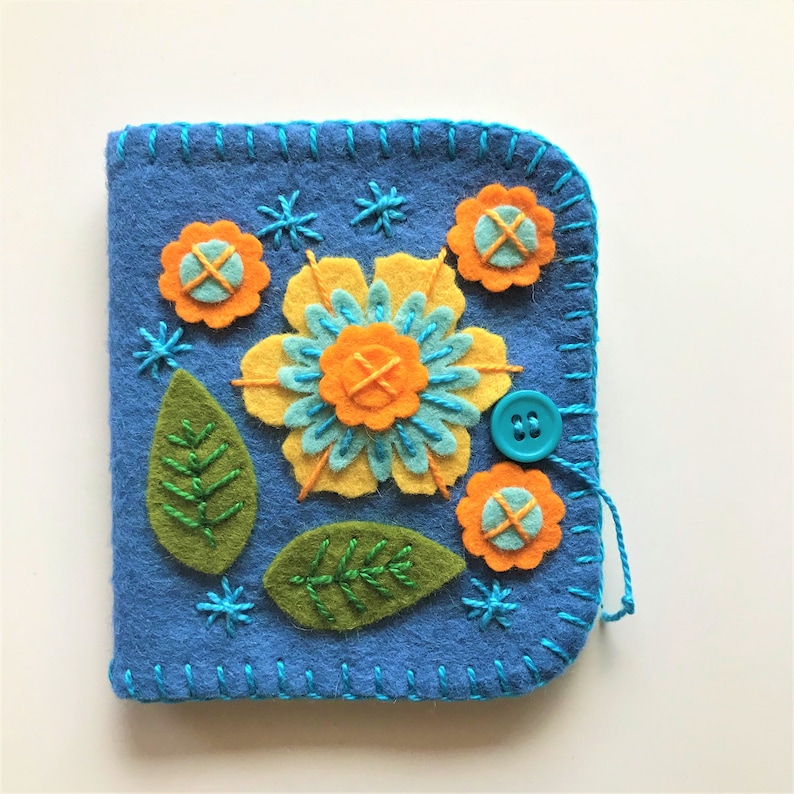 French Garden DIY Felt Needle Case Kit Needle Book Kit Etsy