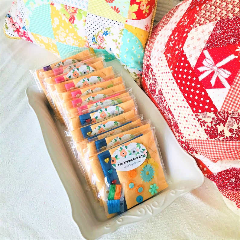 Spring Garden DIY Felt Needle Case Kit Needle Book Kit Etsy