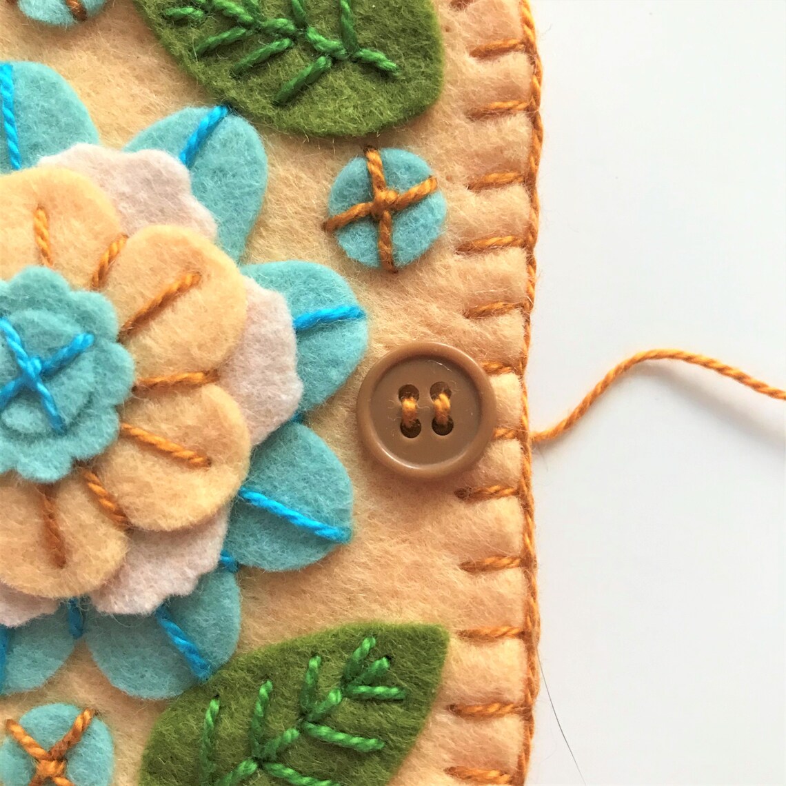 Spring Garden DIY Felt Needle Case Kit Needle Book Kit Etsy