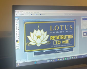 Custom Peptide Vial Label Design | Holographic, Gloss, UV (3mL, 10mL)